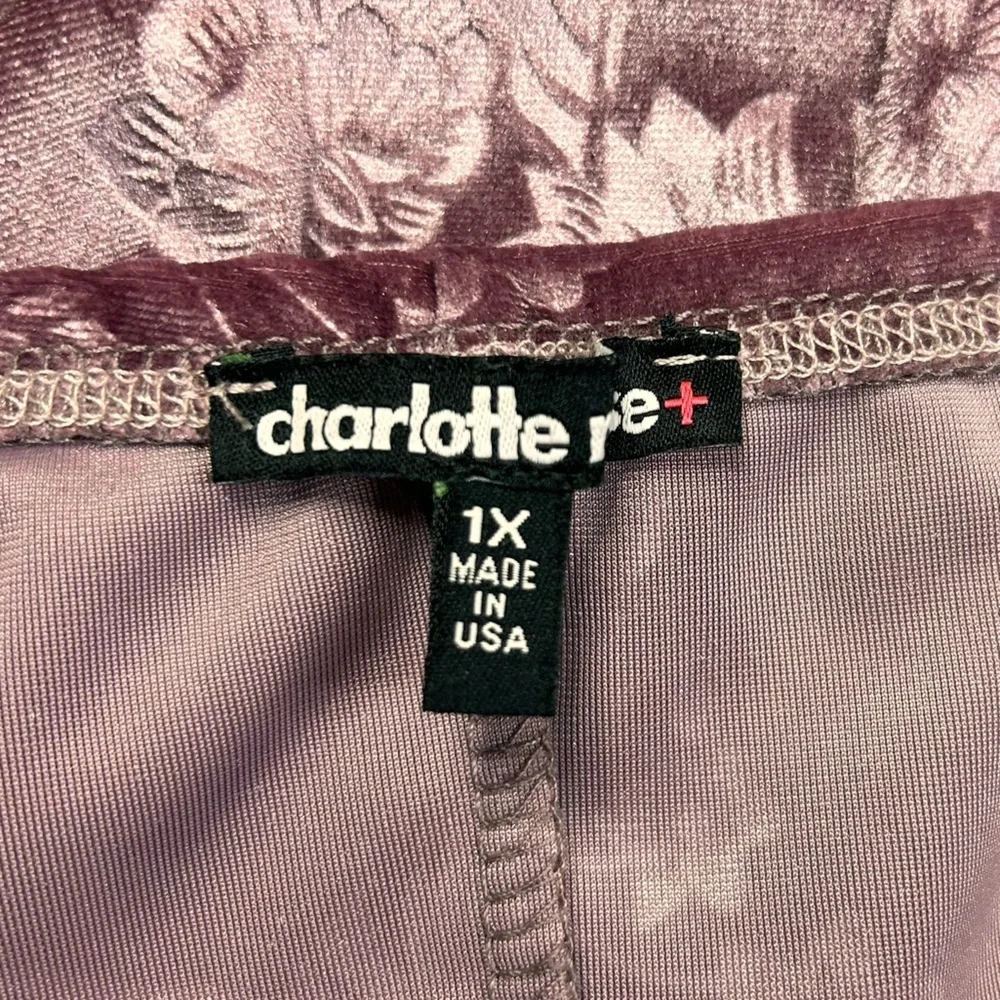 Y2K Charlotte Russe Dress 1X Velvet Burnout Fairy Coquette Girl Vintage Cowl - Picture 8 of 10